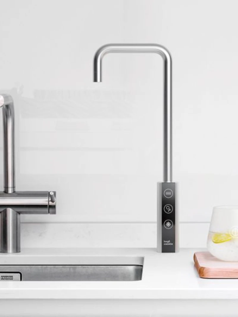 b-and-o-t1 Borg and Overstrom T1 water tap next to a sink